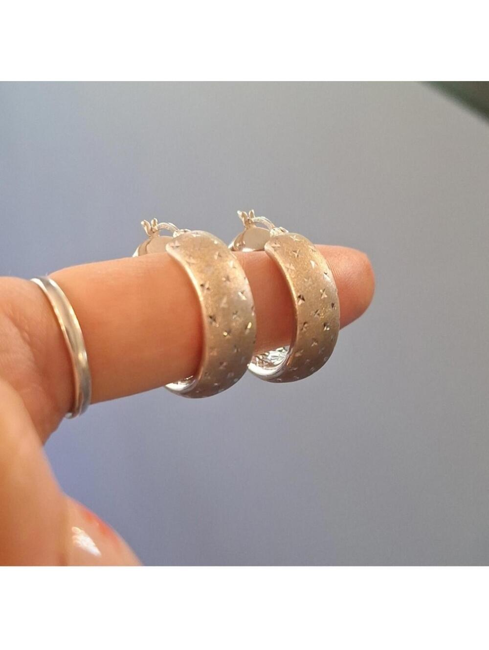 Sterling Silver Hoop Earrings